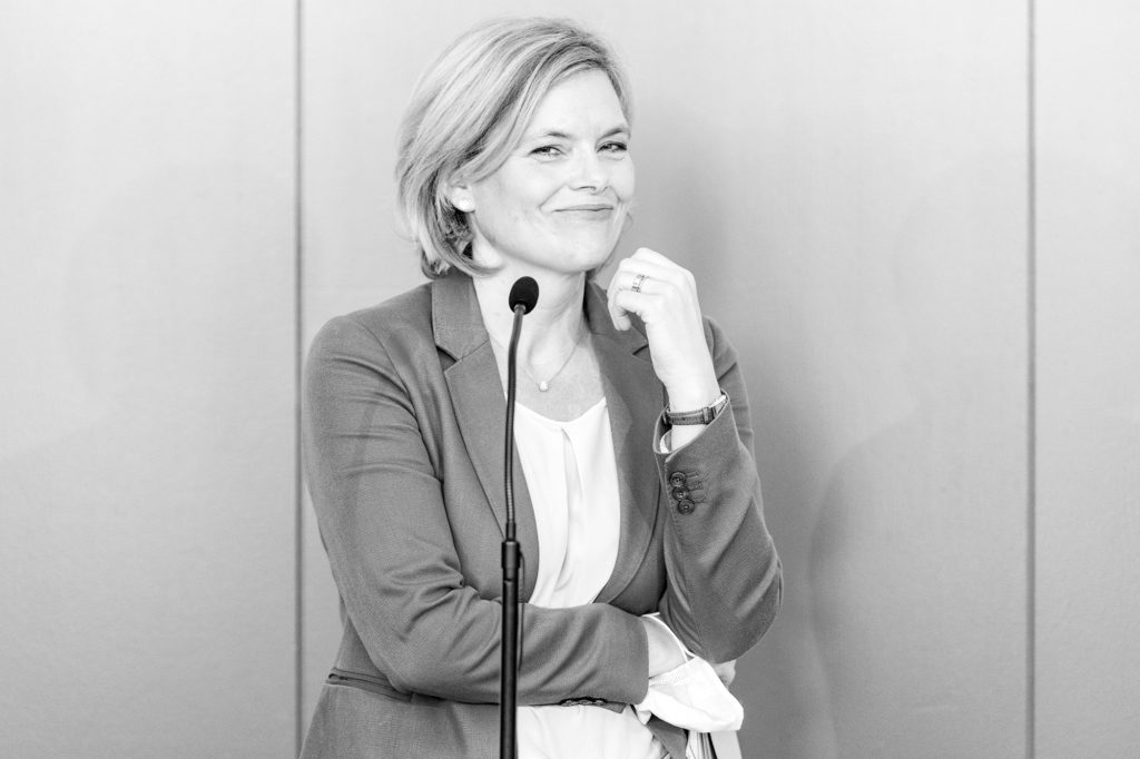Die Bundesministerin für Ernährung, Landwirtschaft und Verbraucherschutz Julia Klöckner am 26. Juni 2020 in Düsseldorf