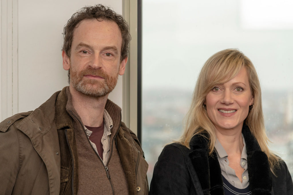 Drehtag am Tatortset der Folge "Monster" mit Anna Schudt und Jörg Hartmann am 14. März 2019